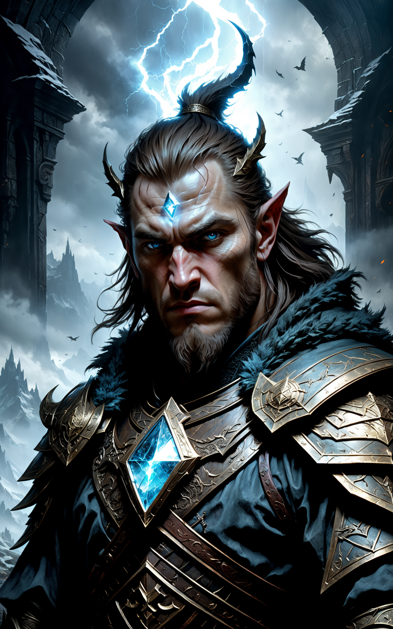 06890-3294460950-The best most spectacular art image Scene Portrait Of night Ulric Stormcloak (Skyrim Folklore), holy rays, Unforgettable, Impres.png